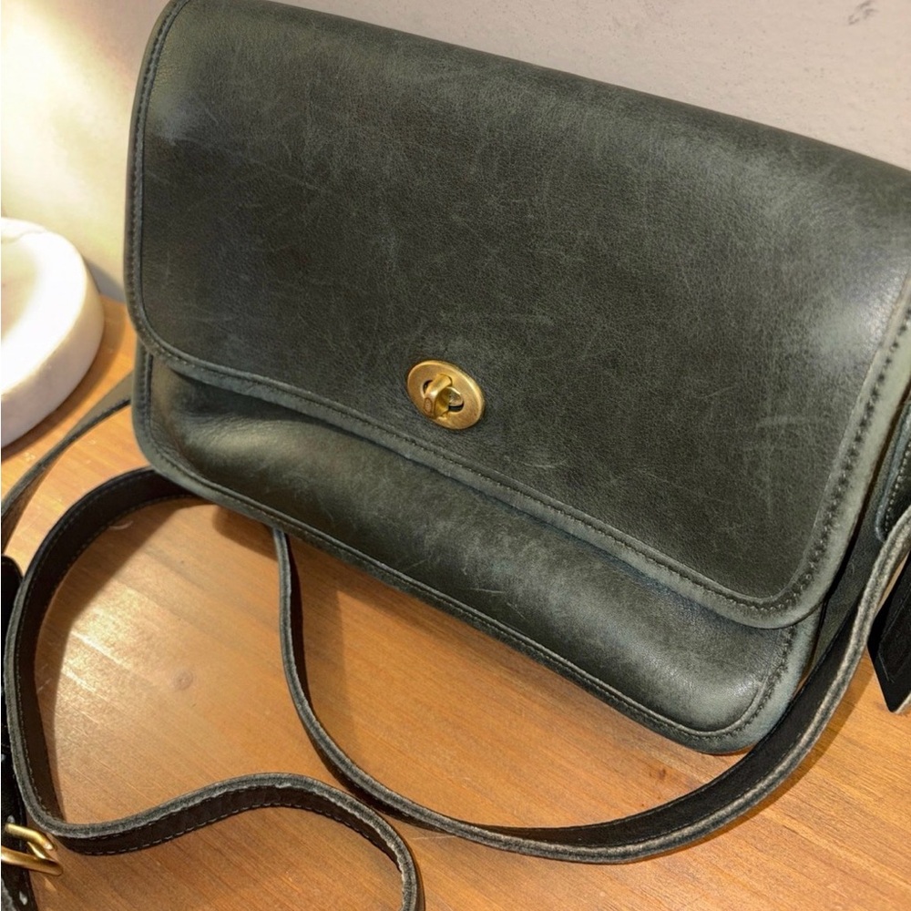 Coach city bag, dark green
